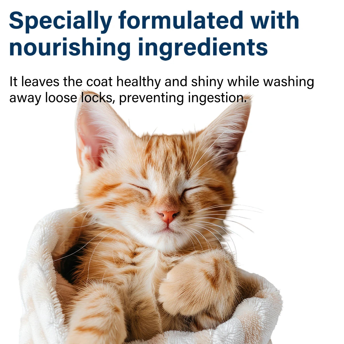 Gentle Moisturizing Cat Shampoo for Soft, Shiny, Odor-Free Fur