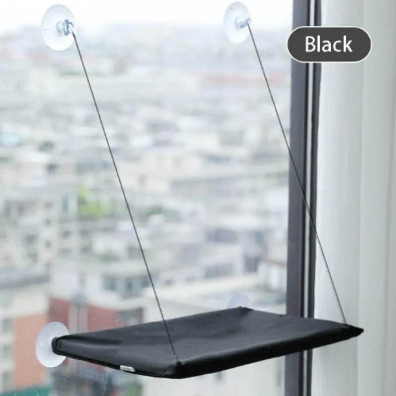 Wall-Mounted Cat Hammock with Climbing Frame, Holds Up to 44 lb