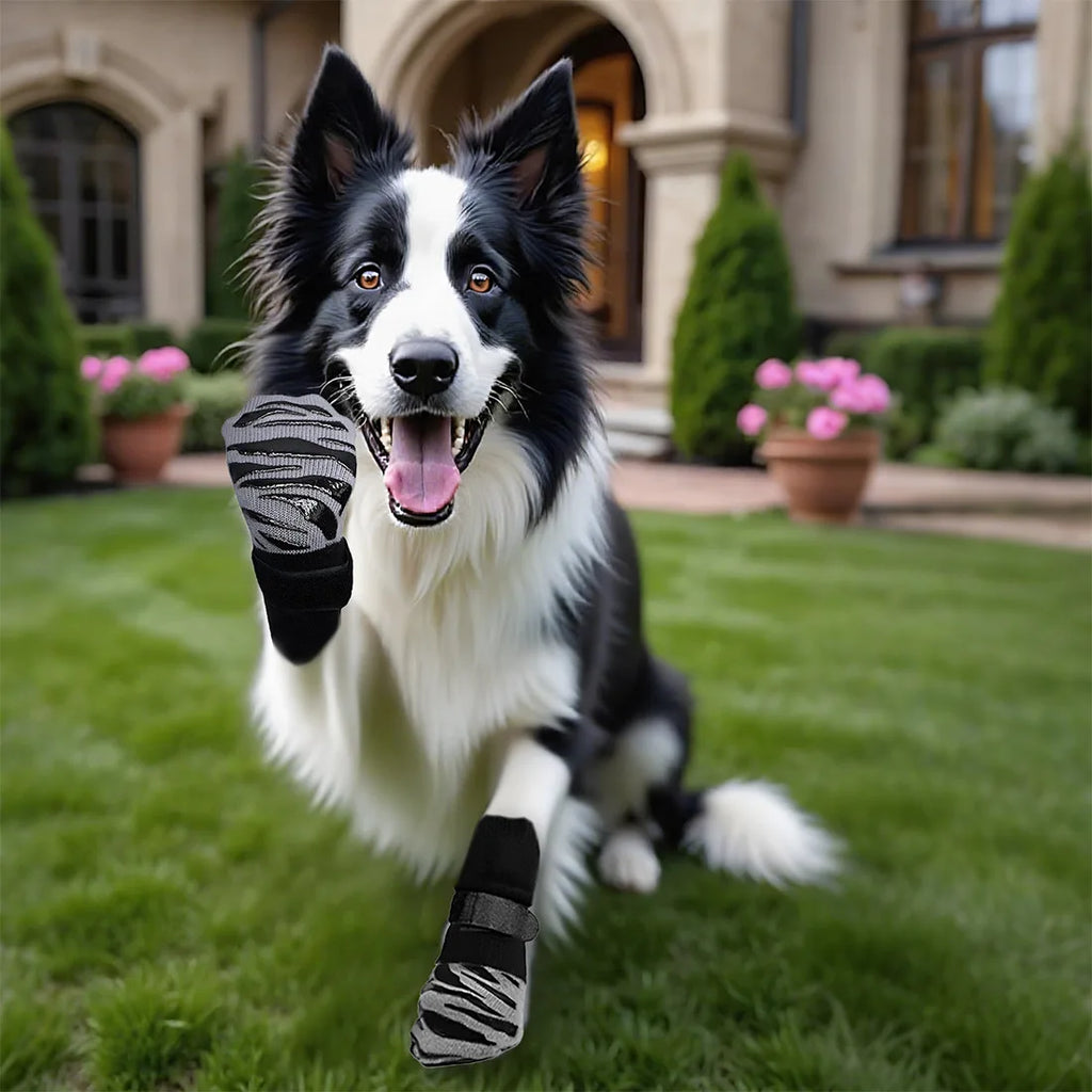 4-Piece Waterproof Anti-Slip Dog Socks for Dogs & Cats