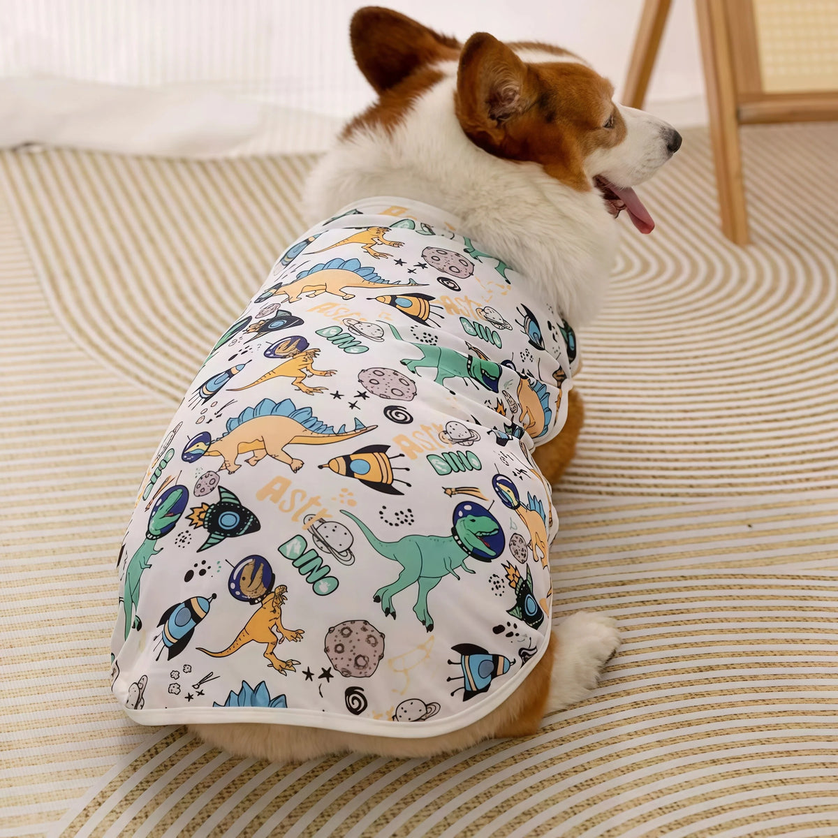 Cooling Summer Pet Vest – Soft Cartoon Shirt for Small & Large Dogs