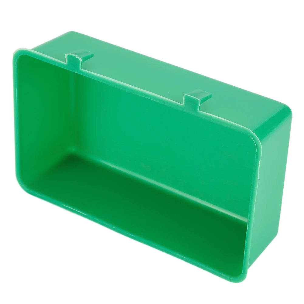 Hanging Plastic Bird Bath Tub, Cage Water and Food Feeder Bowl for Parrots and Pigeons