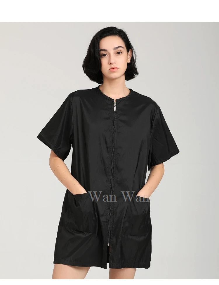 Anti-Hair Pet Grooming Smock, Waterproof Groomer Apron Uniform