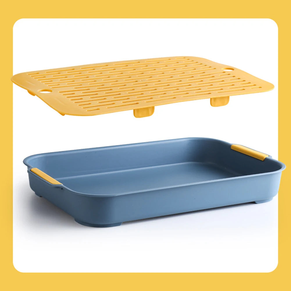 Corner Rabbit Litter Box, Small Pet Toilet Tray for Bunnies & Ferrets