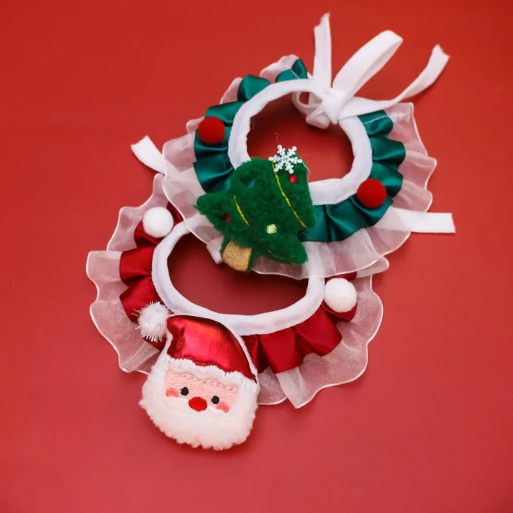 Christmas Pet Collar Bandana, Festive Holiday Dog & Cat