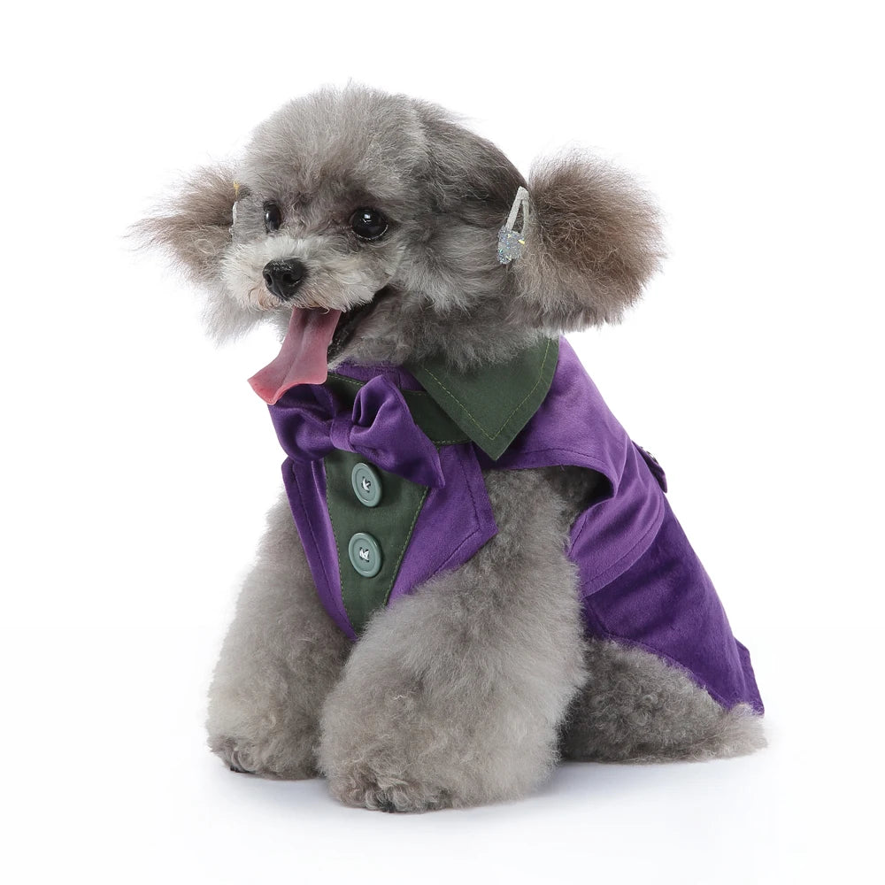 Dog Tuxedo Formal Suit, Christmas & Halloween Party Costume