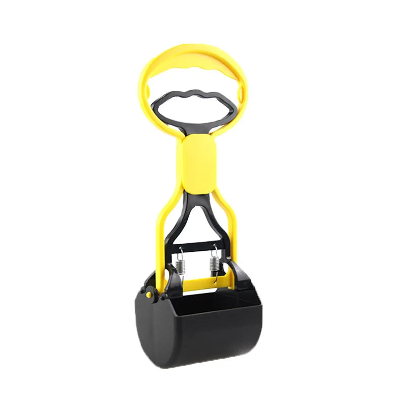 Heavy-Duty Dog Poop Scooper Jaw Clamp, Long-Handle Waste Picker