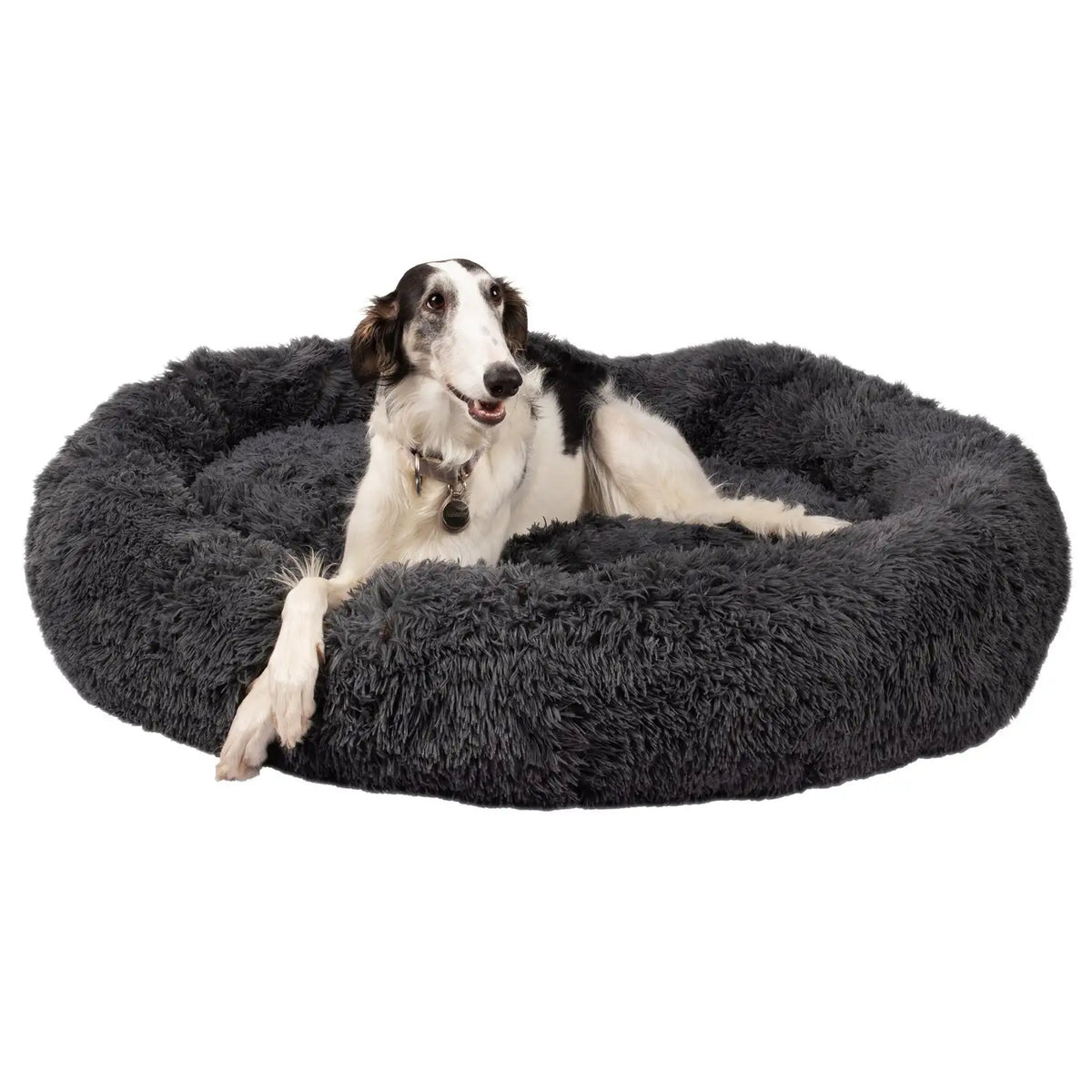 Calming Orthopedic Donut Dog Bed, Washable Pet Lounger