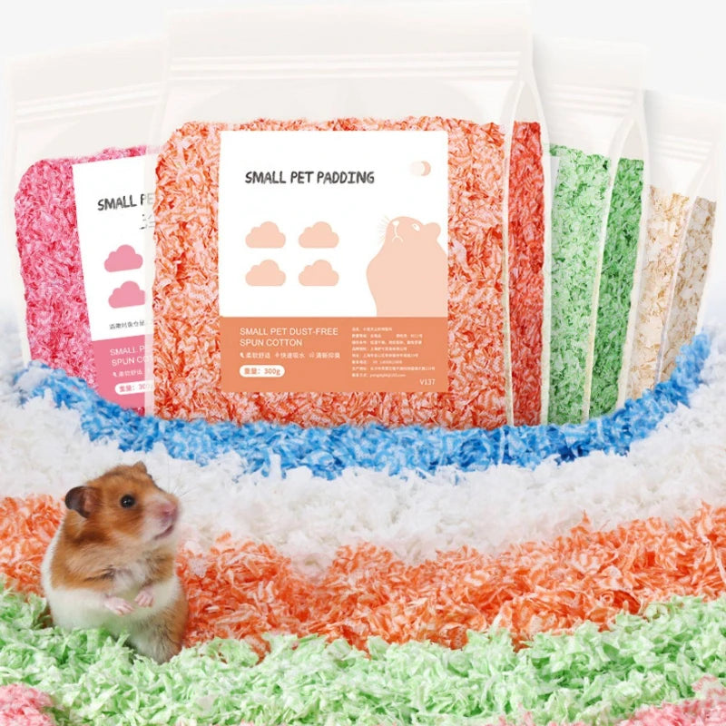 Dust-Free Paper Bedding for Hamsters & Small Pets, Odor Control 300g