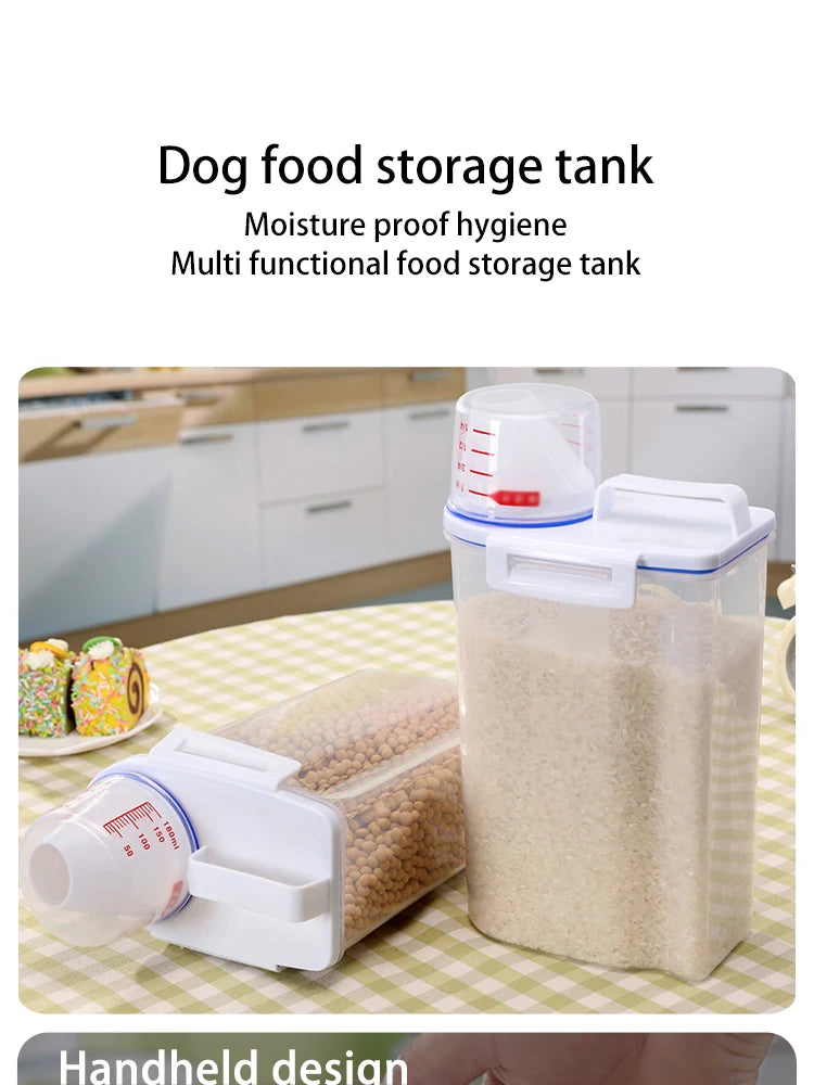 Airtight Pet Food Storage Container, Large Capacity for Dogs & Cats