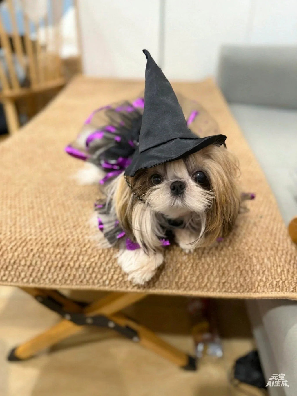 Gothic Witch Princess Halloween Costume for Cats and Small Dogs