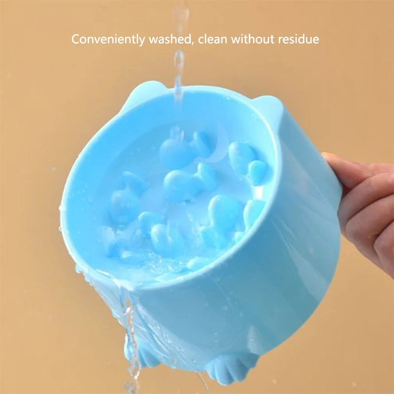 Raised Anti-Choking Cat Food Bowl with Neck-Friendly Tall Base