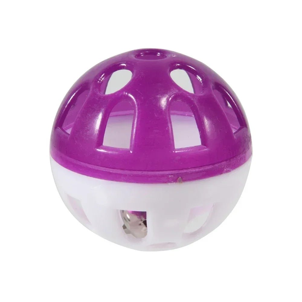 10-Pack Colorful Hollow Bell Ball Toys for Parakeets and Parrots