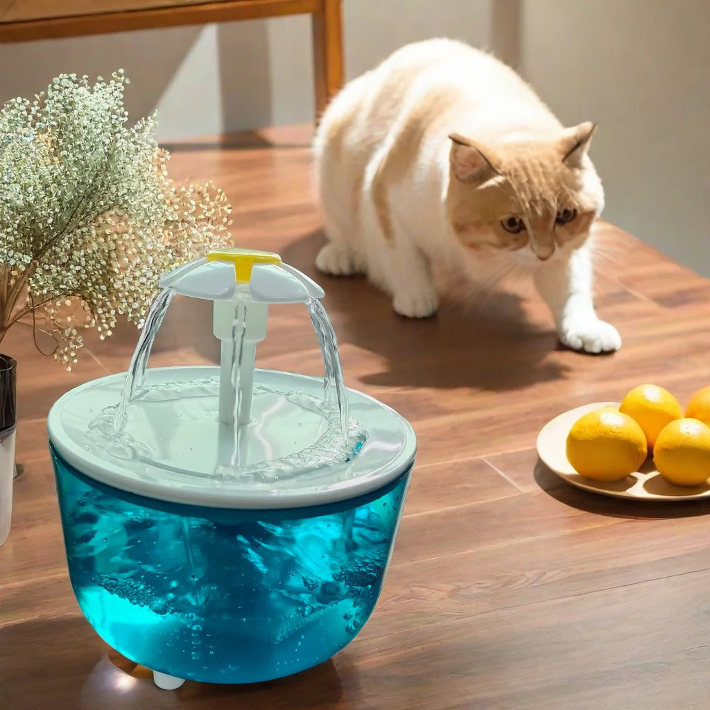 1.2L Silent USB Pet Water Fountain for Cats and Small Dogs