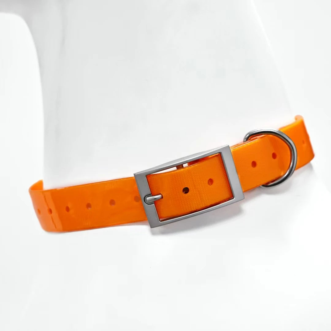Waterproof TPU Dog Collar, Odor-Proof Adjustable Collar for Large Dogs