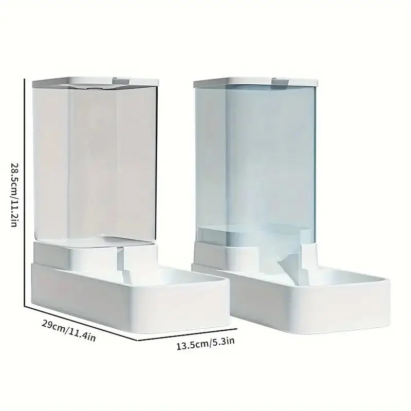 Gravity Pet Food and Water Dispenser Set for Dogs and Cats