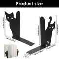 Cat Shaped Metal Bookend, Decorative Desk Book Stopper