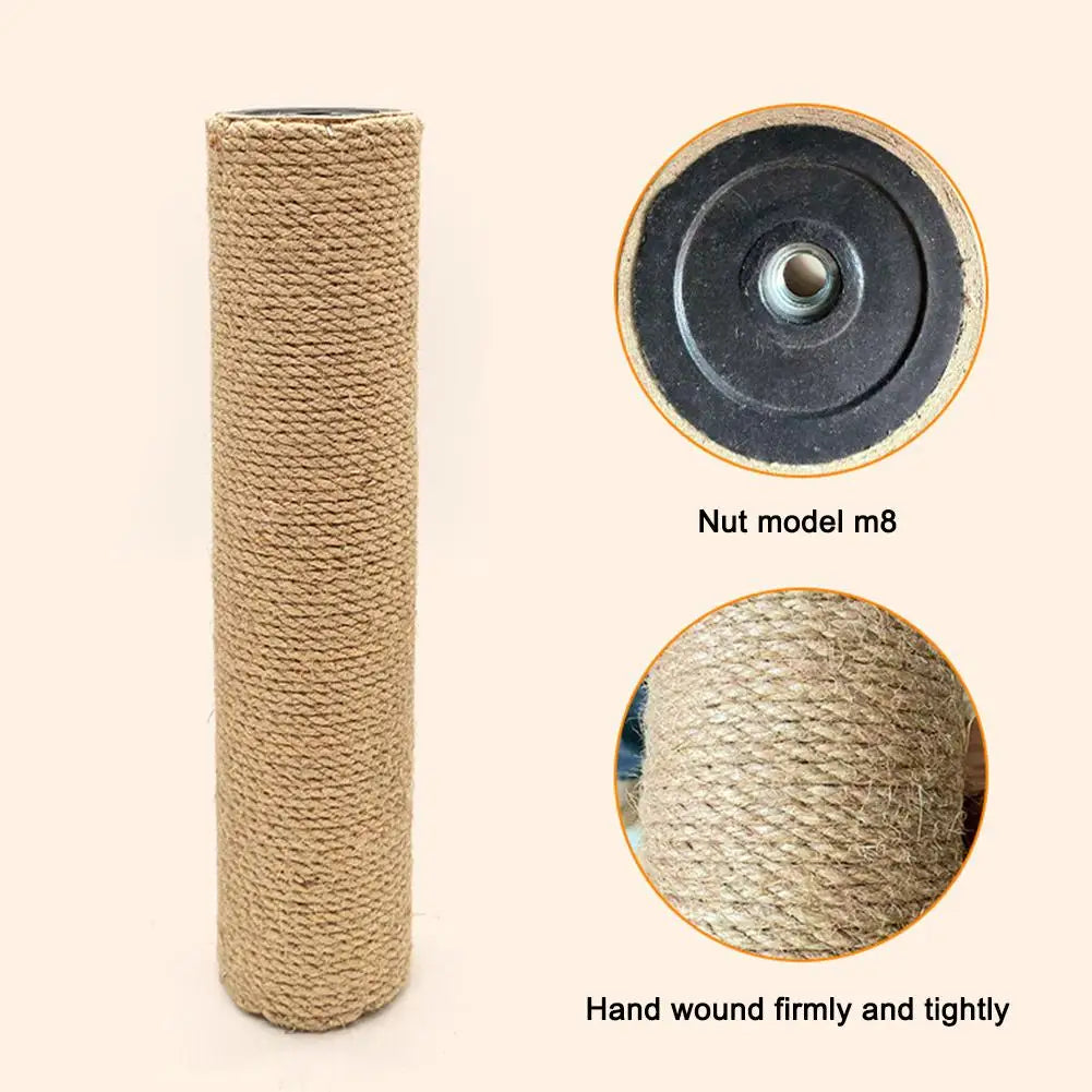 Replaceable Sisal Cat Scratching Post for DIY Cat Trees