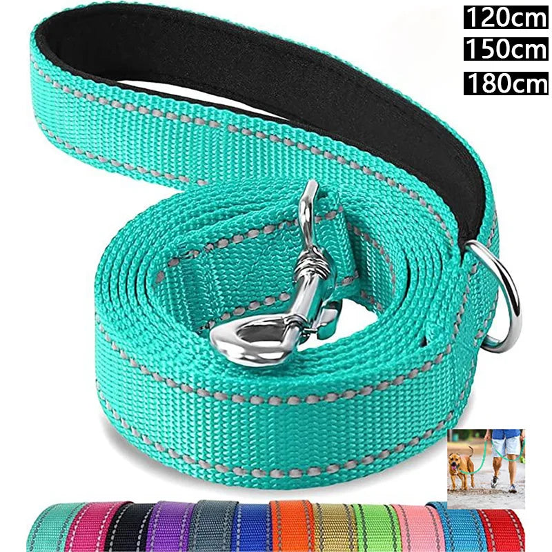 Reflective Night Safety Dog & Cat Harness Leash Walking Training Rope