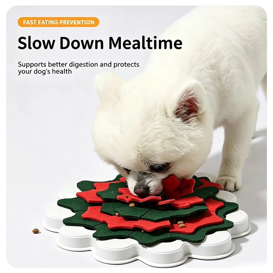 Felt Snuffle Mat for Dogs – Slow Feeder Puzzle Toy for Puppies & Cats