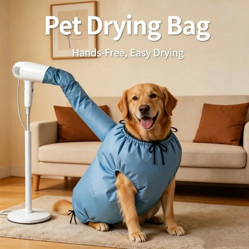 Portable Pet Drying Bag for Dogs and Cats, Foldable Hair Dryer Box