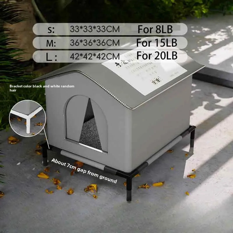 Foldable Waterproof Cat Cave Bed & Pet House for Cats and Small Dogs