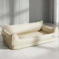 Orthopedic Faux Leather Dog Sofa Bed, Waterproof Washable Pet Couch
