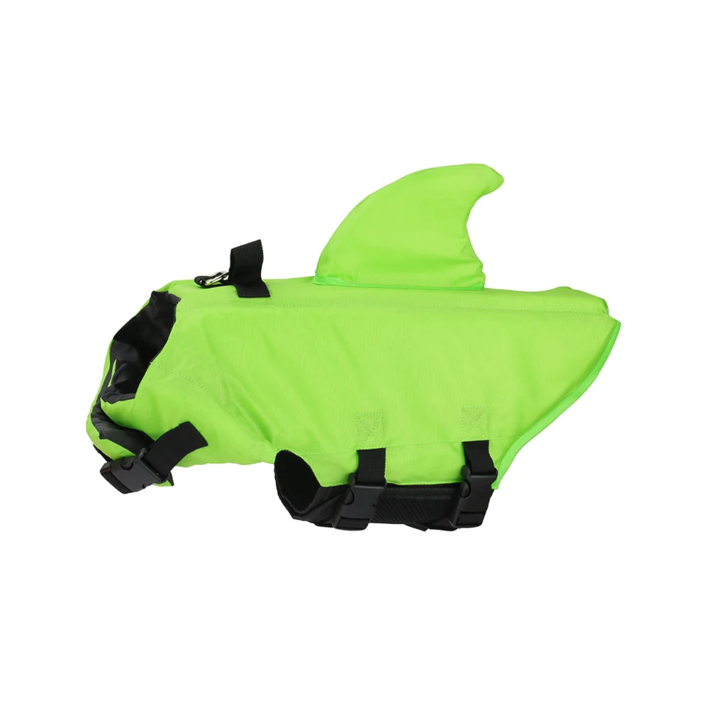 Shark Fin Dog Life Jacket, Adjustable Swim Vest for Small & Medium Dogs