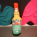 Christmas Dog Wine Bottle Squeaky Chew Toy