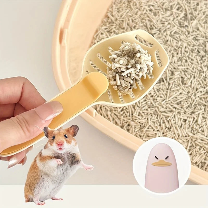 Hamster Bath Sand Shovel, Small Pet Sand Sifter Cleaning Scoop