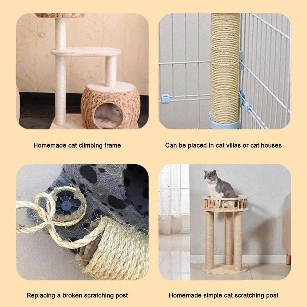 Replaceable Sisal Cat Scratching Post for DIY Cat Trees