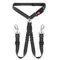 Double Dog Car Headrest Restraint, Tangle-Free Seat Belt for 2 Dogs