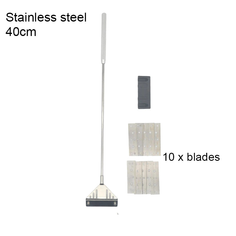 Stainless Steel Aquarium Algae Scraper with Long Handle for Glass Tanks