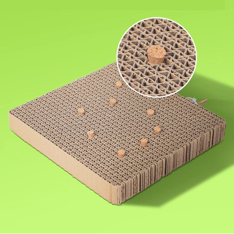 Bird Shredding Foraging Toy with Cork Perch Platform for Parakeets