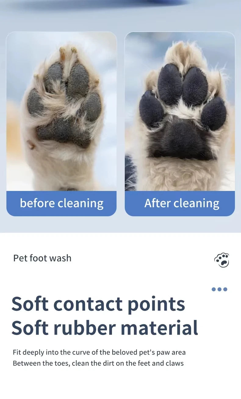 Electric Automatic Dog Paw Washer, Portable Quiet Paw Cleaner