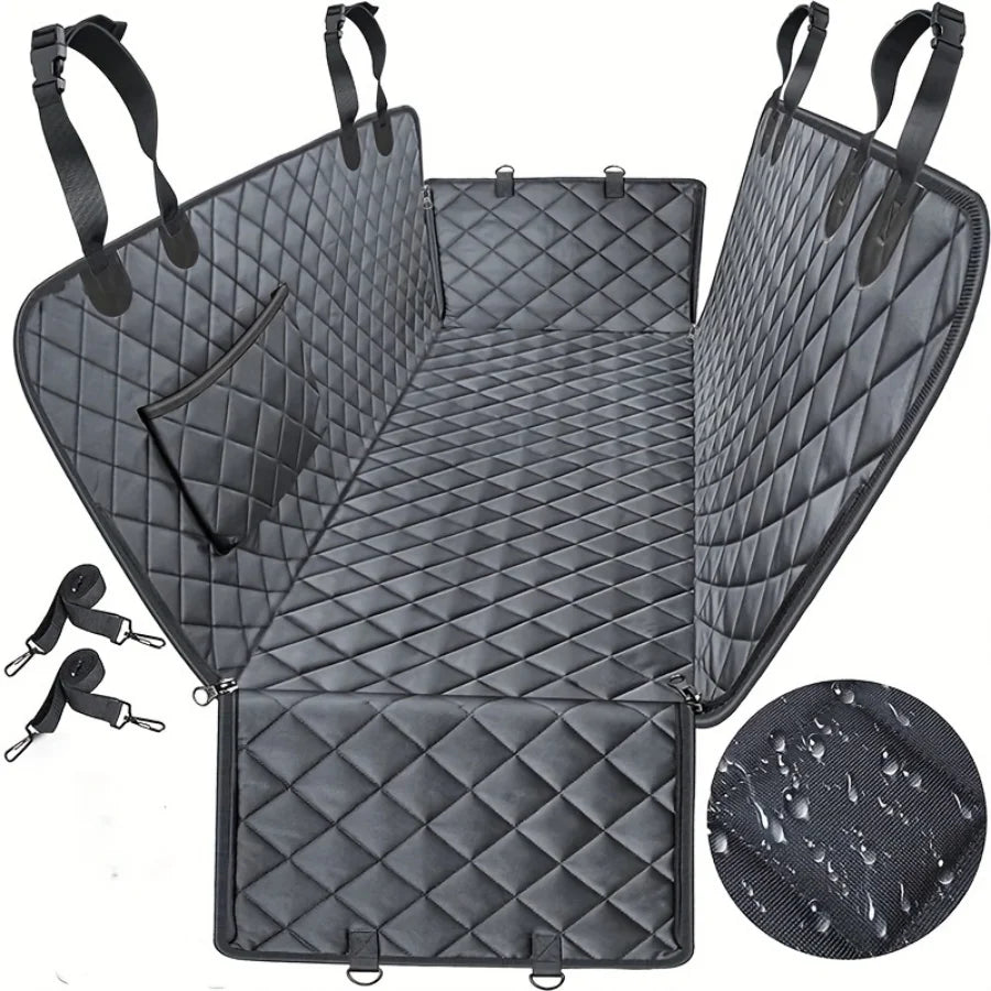 Waterproof Dog Car Seat Hammock, Heavy-Duty Scratch-Proof Cover