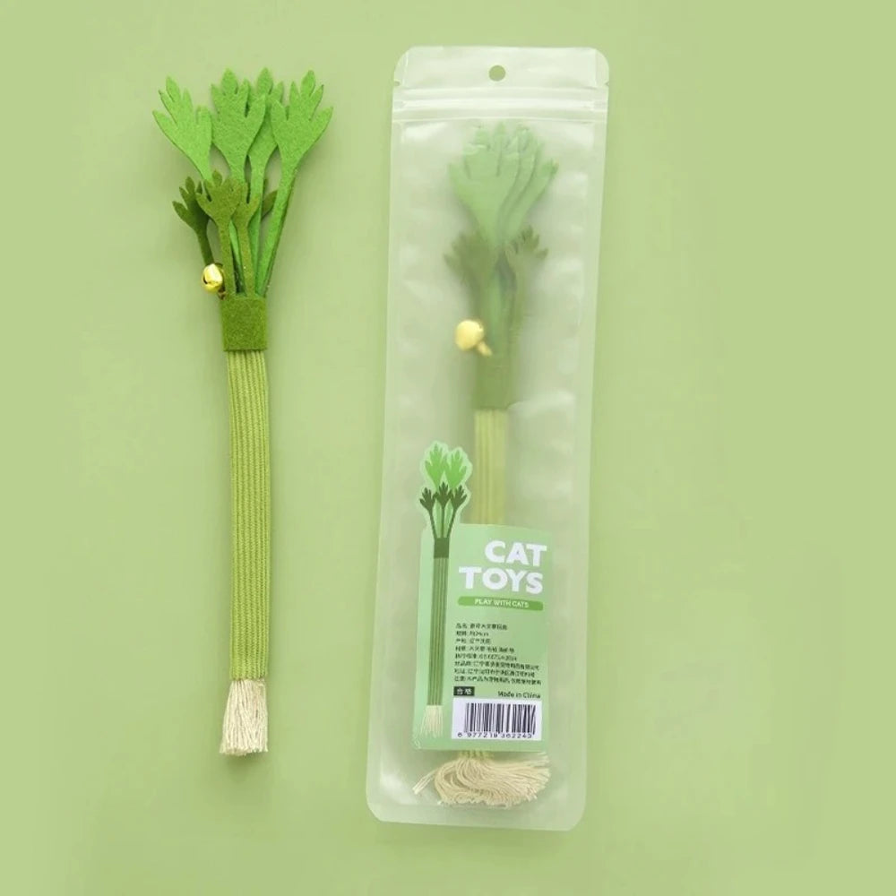 3-Pack Cat Chew Toys with Bell, Kitten Teeth Cleaning Set