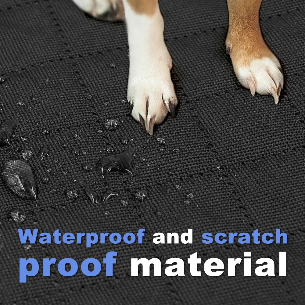 Dog Back Seat Extender with Hard Bottom, Waterproof Car Cover for SUVs