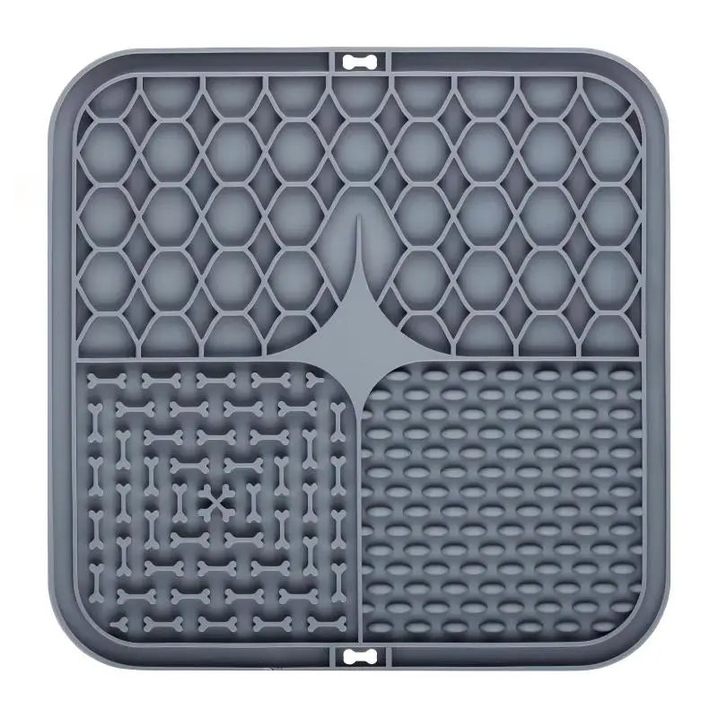 Silicone Suction Lick Mat for Dogs, Slow Feeder Bath Distraction Pad