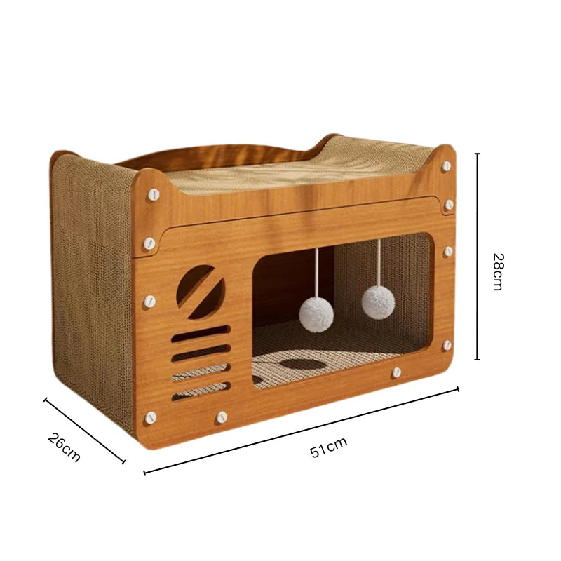 2-in-1 Vertical & Horizontal Cat Scratching Post and Scratch Board