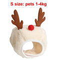 Christmas Santa & Elk Hat with Bandana Set for Cats & Dogs