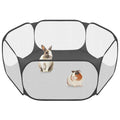 Foldable Clear Small Pet Playpen for Rabbits, Guinea Pigs & Hamsters
