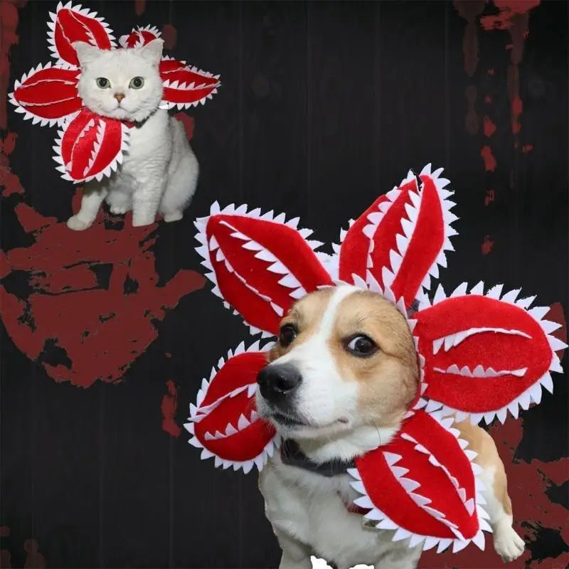 Scary Demogorgon Halloween Cat and Dog Hat Costume