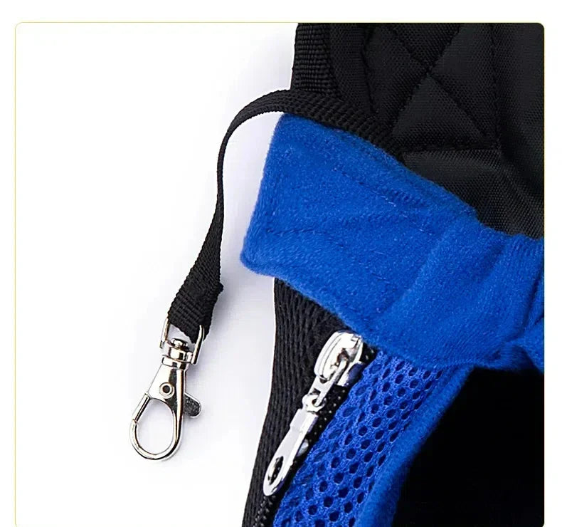 Breathable Mesh Pet Carrier Backpack, Hands-Free Front Carrier