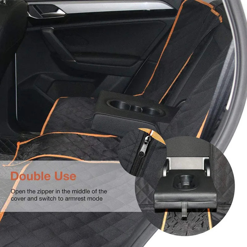 Waterproof Back Seat Dog Carrier Cover, Nonslip Car Seat Protector