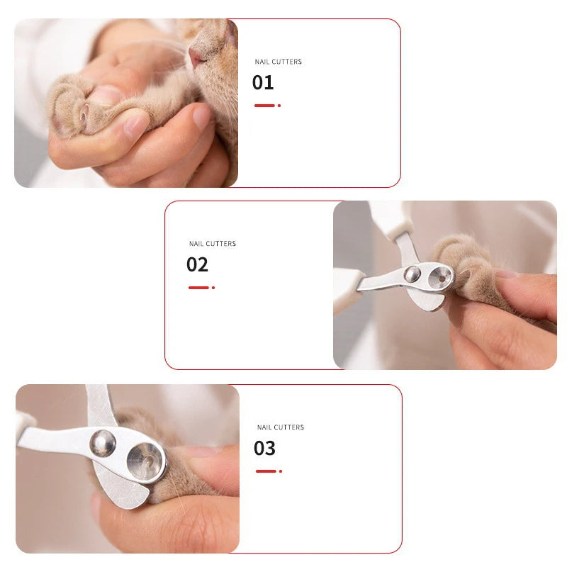 Professional Pet Nail Clippers Circular Hole Scissors for Dogs & Cats