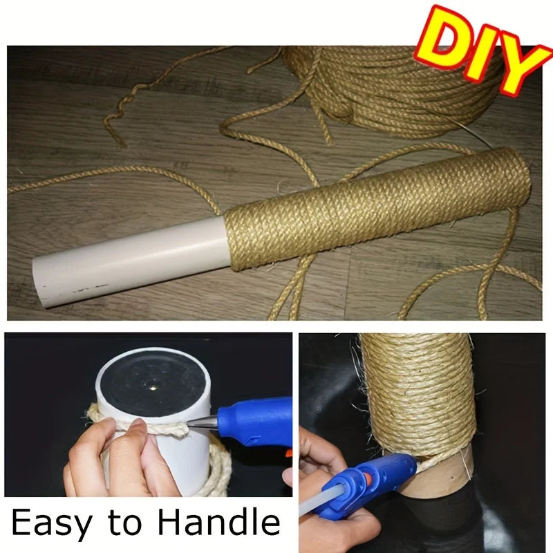 Natural Jute Rope Cat Scratcher for Furniture Protection 10M
