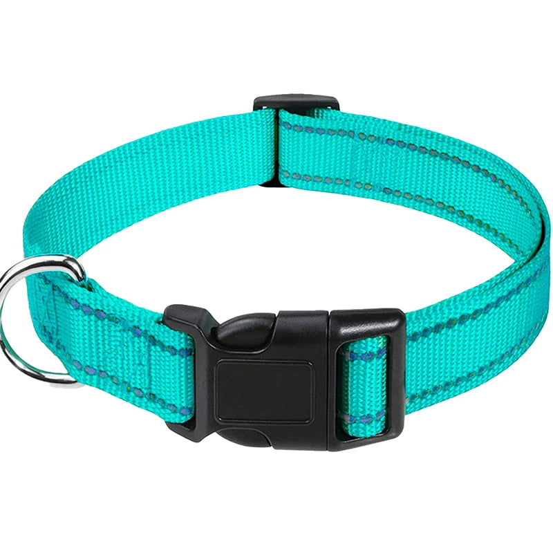 Adjustable Nylon Dog Collar, Soft Buckle Collar for Puppies & Dogs