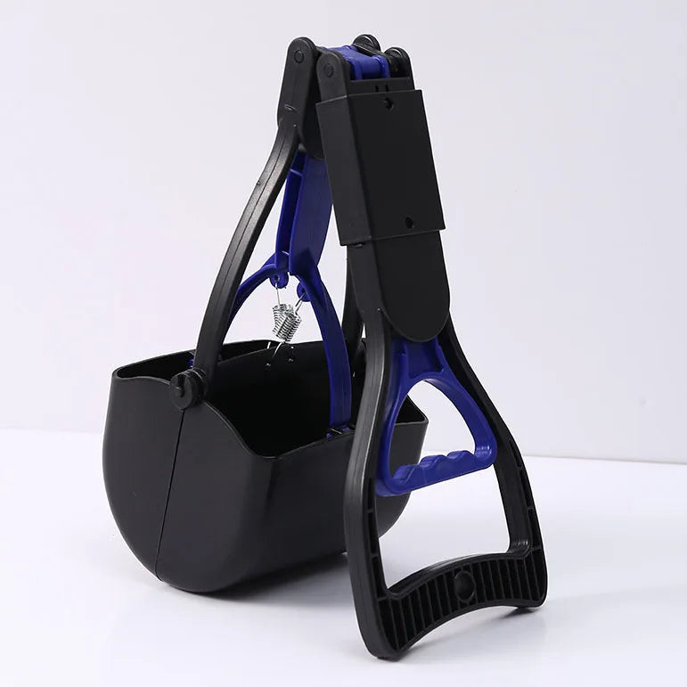 Heavy-Duty Dog Poop Scooper Jaw Clamp, Long-Handle Waste Picker