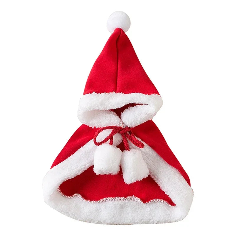 Santa Claus Cape Costume for Cats & Small Dogs, Christmas
