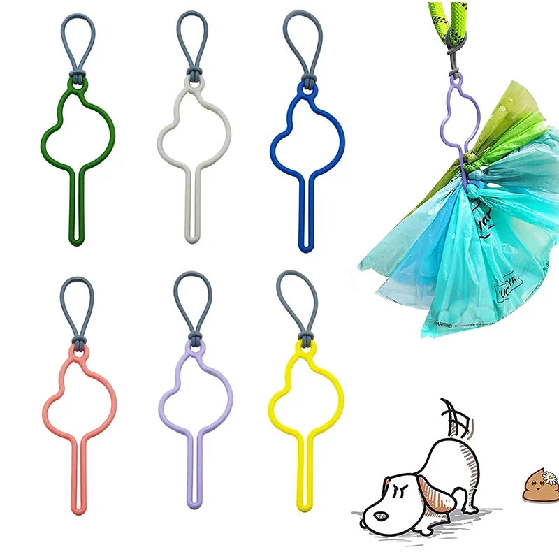 Hands-Free Dog Poop Bag Dispenser Holder for Leash Walks